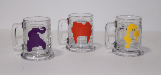 Hocus Pocus Mini Mug shot glasses ( 3 set )